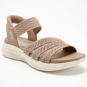 Skechers Women's Beige Strappy Sandals
